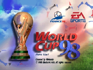 World Cup 98 (Europe) (En,Fr,De,Es,It,Nl,Sv,Da) Title Screen